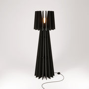 SHHINE lampada da terra in materiale fonoassorbente e spina UK - Nero melange