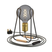 Lampada da tavolo Taché Elegant e spina UK - Nero e Bianco