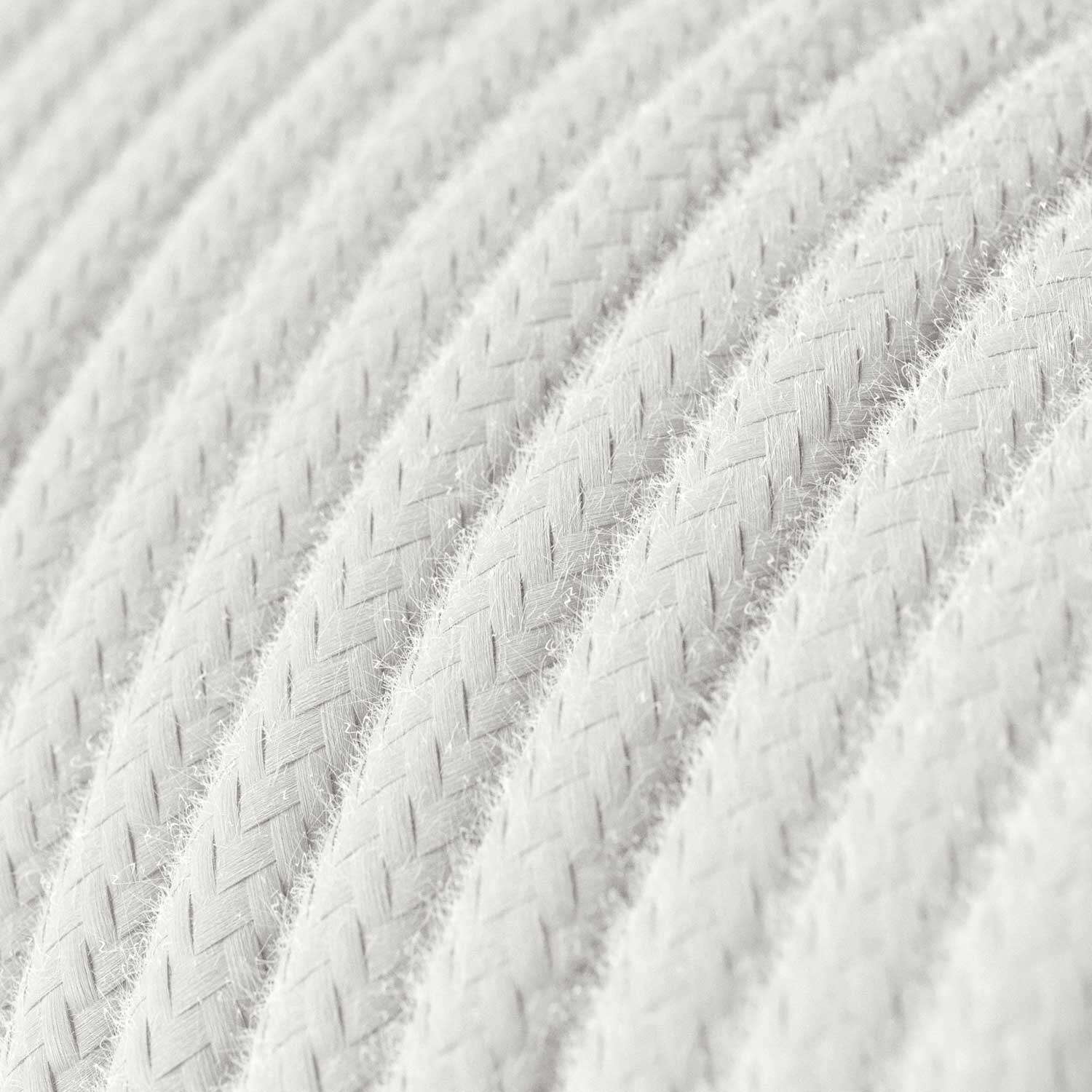 Cablaggio per lampada con cavo bianco in cotone 3 m e spina UK