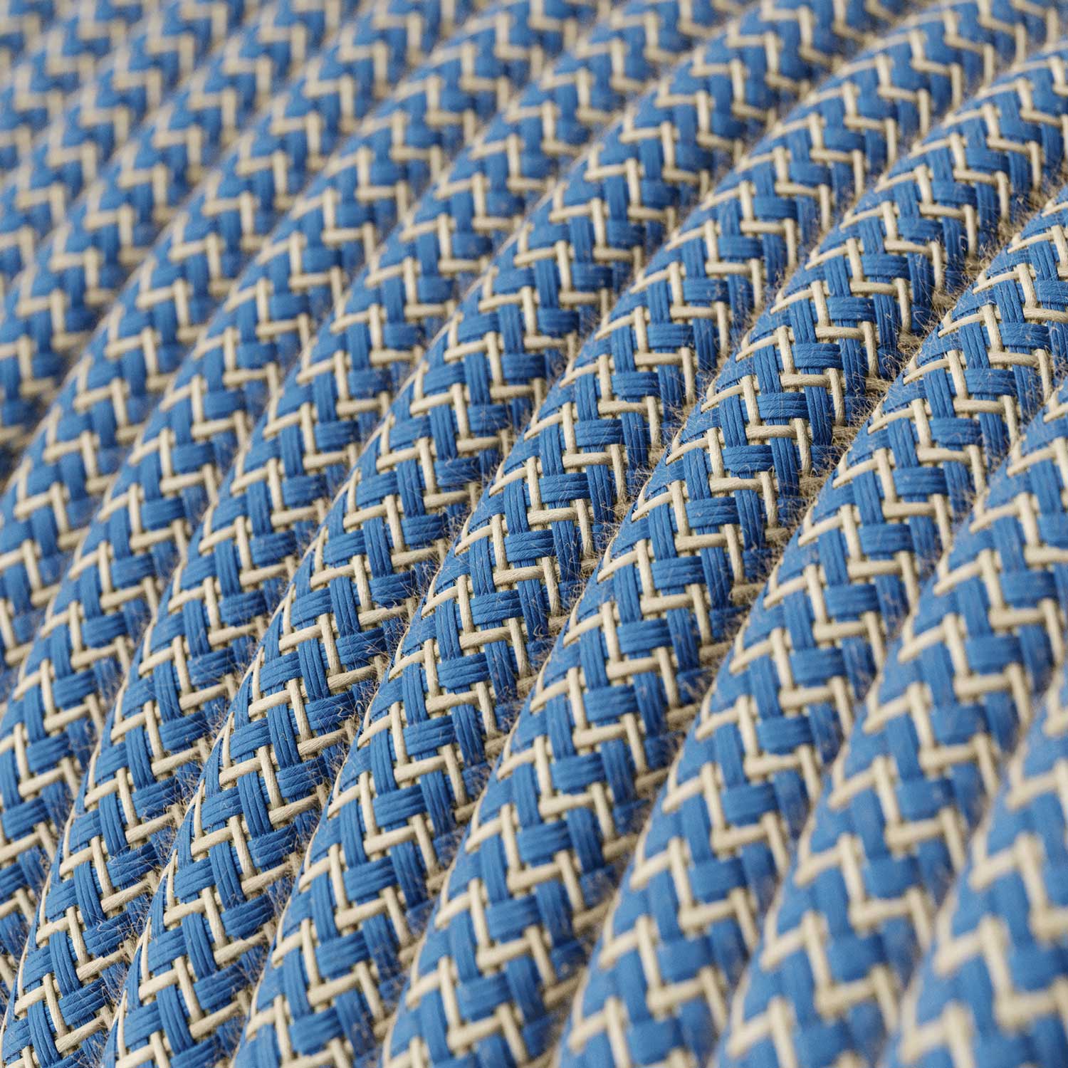 SnakeBis Zig-Zag - Cablaggio con portalampada, cavo in tessuto effetto Zig-Zag RD75 e spina UK