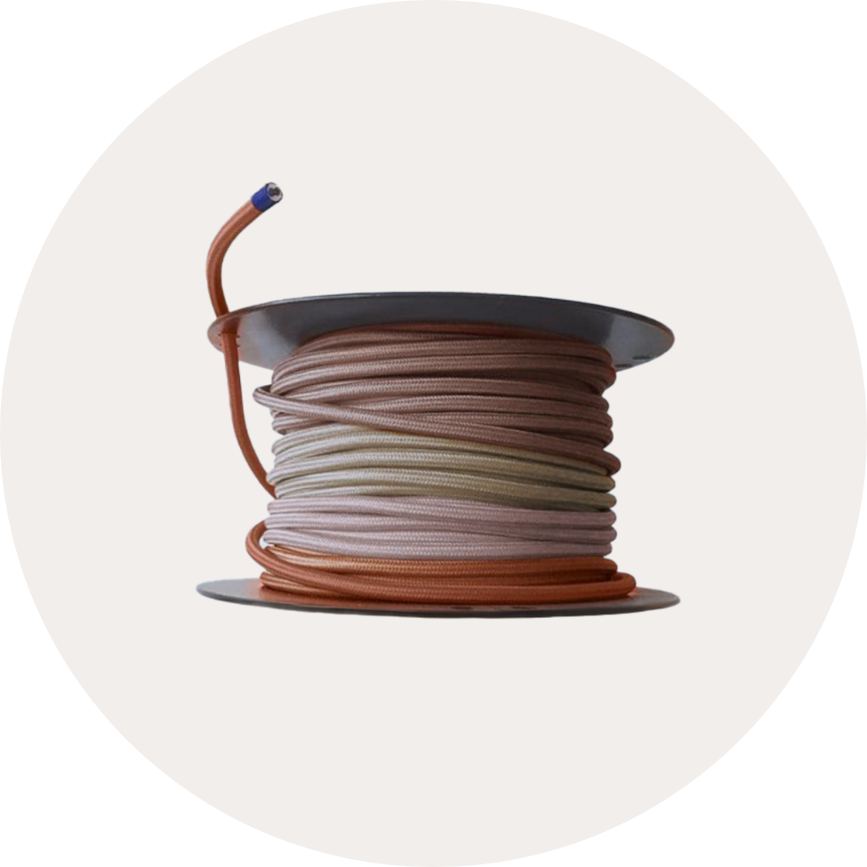 Cabos elétricos têxteis